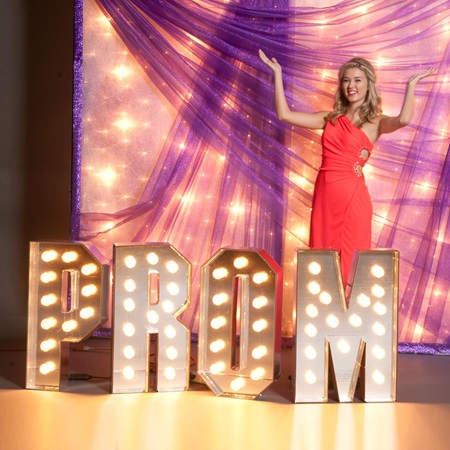 Large Lit Prom Letters | Anderson's