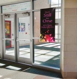 Andersons Prom banner advertising