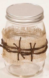 Andersons Prom Shabby Chic Burlap Mason Jar