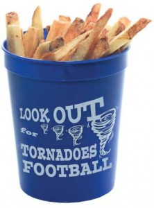Fill stadium cups with treats and use them as a football team giveaway or fundraiser.