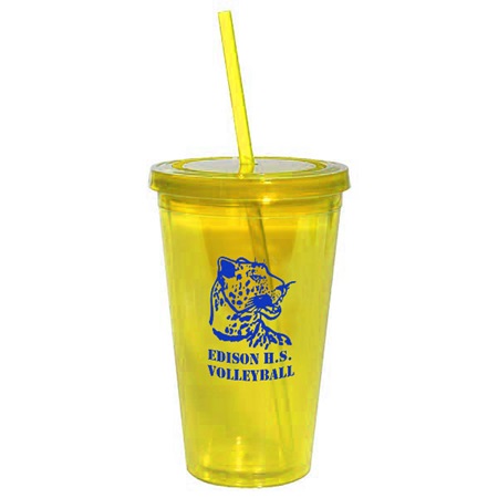 Yellow 16 oz. Tumbler with Lid | Anderson's