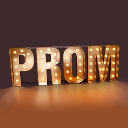 Lighted Prom Letters Kit