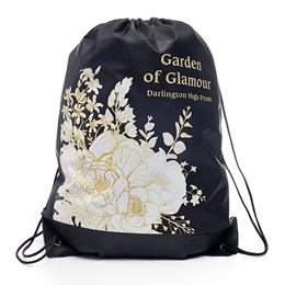 14 in. x 18 in. Gilded Roses Custom Drawstring Backpack