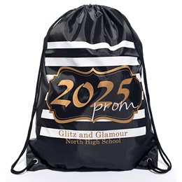 Full-color Custom Backpack - Gold Glitter Prom