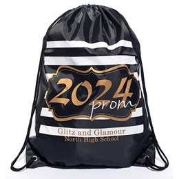Full-color Custom Backpack - Gold Glitter Prom