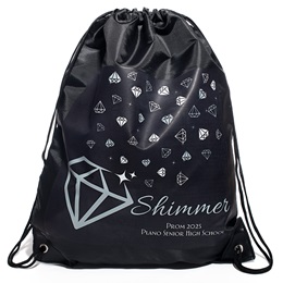 14 in. x 18 in. Diamond Rain Themed Custom Drawstring Backpack