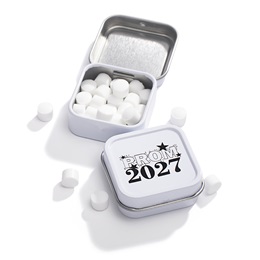 White 1 7/16 in. Prom 2027 Mint Tin