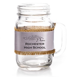 16 oz. Mason Jar with Burlap Wrap