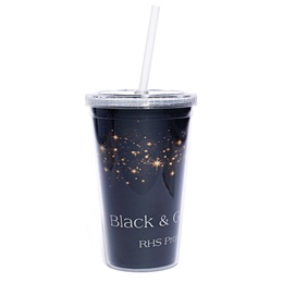 16 oz. Gold Twinkling Stars Full-color Custom Tumbler