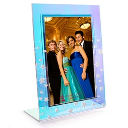 4 in. x 6 in. Iridescent Starlight Custom Acrylic Photo Frame