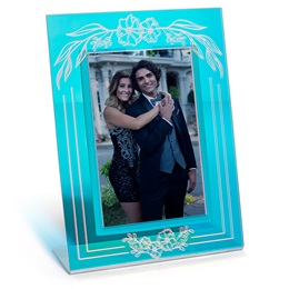4 in. x 6 in. Iridescent Garden Acrylic Photo frame