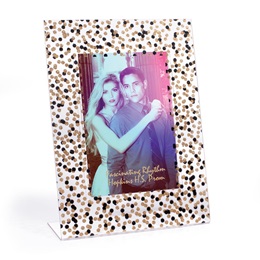4 in. x 6 in. Confetti Sparkle Custom Acrylic Photo Frame