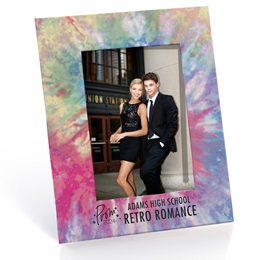 Full-color Budget Frame - Bright Tie Dye