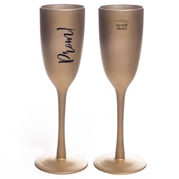 6 oz. Totally Gold Custom Prom Flute