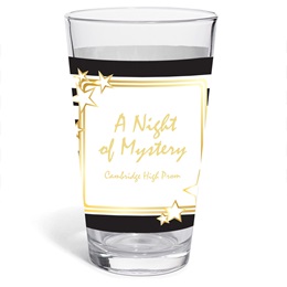 Full-color Cardini Tumbler - Black and White Stripes