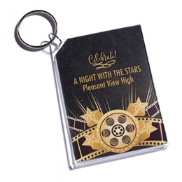 Full-color Rectangle Key Chain - Hollywood Glam