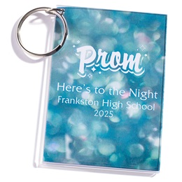 2 1/2 in. x 3 1/2 in. Prism Bubbles Custom Key Chain