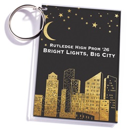 2 1/2 in. x 3 1/2 in. City of Gold Custom Key Chain