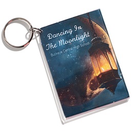 2 1/2 in. x 3 1/2 in. Moon and Starlight Custom Key Chain