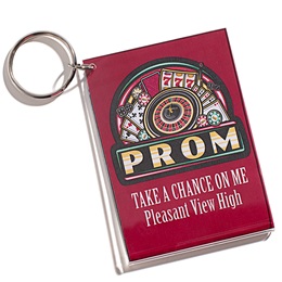 2 1/2 in. x 3 1/2 in. Casino Games Custom Key Chain