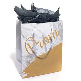 Gold and Marble Prom Favor Bag