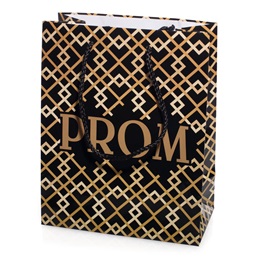 Gold and Black Deco Prom Gift Bag