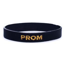 Gold Glitter Prom Wristband