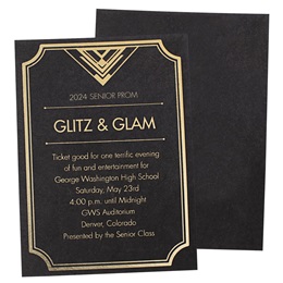 Glitz & Glam Foil Invitation