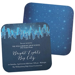 Sapphire Cityscape Invitation