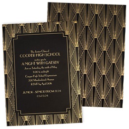 Art Deco Luxury Foil Invitation