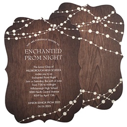 Wood & Lights Invitation
