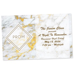 Full-color Custom Ticket - Marble Prom