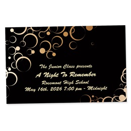 Full-color Custom Ticket - Abstract Bubbles