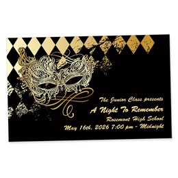 Full-color Custom Ticket - Gilded Masquerade