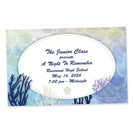 Full-color Custom Ticket - Ocean Coral