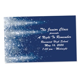 Full-color Custom Ticket - Snowflakes and Stars