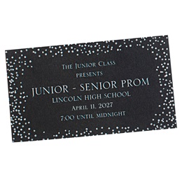 Silver Confetti Dots Ticket