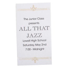Art Deco Stripes Ticket