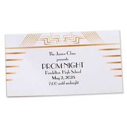 Gatsby Art Deco Ticket