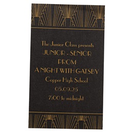 Art Deco Luxury Ticket