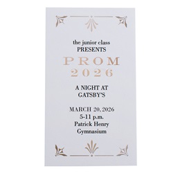 Ornate Art Deco Ticket