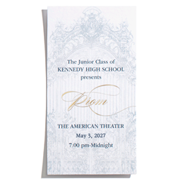 Regency Custom Prom Ticket