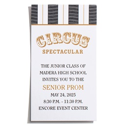 Black & White Big Top Custom Ticket