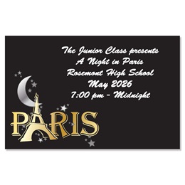 Full-color Custom Ticket - Moon Over Paris