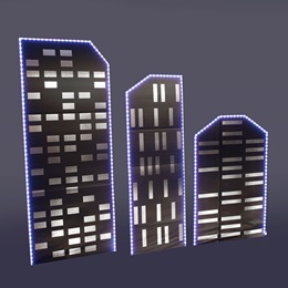 City Sparkle Small Buildings Kit (set of 3)