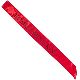 Red and Black 72 in. Satin Homecoming King Sash