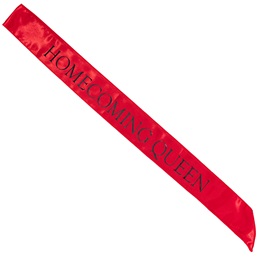 Red and Black 72 in. Satin Homecoming Queen Sash