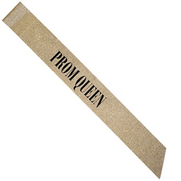 Gold Glitter 62 in. Prom Queen Sash