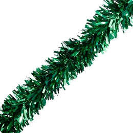 Green 25 ft. Metallic Twist Garland