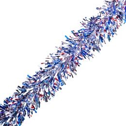 Red, White, and Blue 25 ft. Metallic Twist Garland